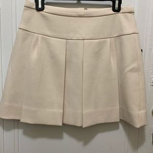 J crew cream wool skirt
